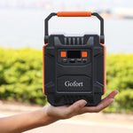 [US Direct] Gofort A201 Portable Power Station 200W(Peak 400W) Power Supply 172.8Wh Lithium-ion Battery Pack with 110V AC Outlets DC Ports USB QC3.0 Solar Generator Backup Battery Power for Home Outdoors Camping