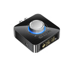 Bakeey M5 Digital Display bluetooth V5.0 Audio Transmitter Receiver Wireless 3.5mm Aux / 2RCA Audio Adapter / Support USB Disk TF Card For TV PC Speaker Car Sould System Home Sound System