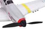LinkMejor Mini Mustang P-51D V2 EPP 400mm Wingspan 2.4G 6-Axis Gyro RC Airplane Trainer Fixed Wing BNF/RTF One Key Return Compatible DSM S-BUS Protocol for Beginner