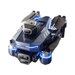 LinkMejor GT8 WiFi FPV with 4.9inch LCD Screen Controller HD Front Bottom Rear Three Camera Servo Gimbal 360° Obstacle Avoidance Brushless Foldable RC Drone Quadcopter RTF