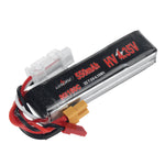 LinkMejor Power 7.6V 550mAh 80C/160C 2S HV 4.35V LiPo Battery XT30 Plug for RATE W20 FPV Racing Drone