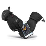 LinkMejor 3-Modes Electric Heated Gloves  Full Fingers Heating Winter Gloves Men Women Waterproof Tactical Mittens