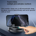 LinkMejor Portable Smart Wireless Charging Dashboard Phone Holder 360 Degree Rotation Auto Lock Stand Universal