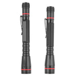 LinkMejor LED Zoomable Penshape Detection Flashlight Focus Adjustable Mini LED Torch Penlight Pocket Light