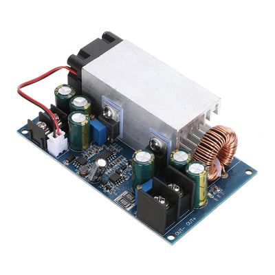 LinkMejor 600W 25A Step Down Power Supply Fan Adjustable Buck Voltage Converter Module 12-75V to 2.5-50V for Arduino Board
