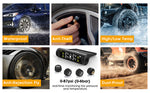 Tire Pressure Monitoring System Solar Powered TPMS for RV and Trailers TPMS with LCD Display 4 Sensors Real-Time Pressure And Temperature Monitoring