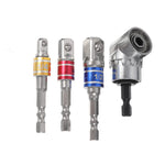 Drillpro 16Pcs/Set Flexible Drill Extension Hex Shank Drill Nut Driver Bit Set Bendable Drill Bit Extension+Universal Socket Adapter+Screwdriver Bit+Right Angle Drill Extension