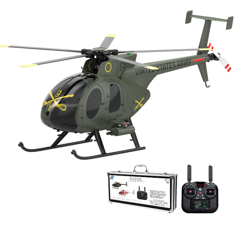 Eachine E220S MD500 2.4G 9CH GPS Optical Flow Localization TOF LiDAR Altitude Hold Dual Brushless Motor 1:16 Scale Flybarless RC Helicopter RTF