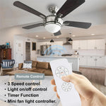 LinkMejor WiFi Ceiling Fan Lamp Remote Control AC110/220V Timing Control APP Remote Control Switch Adjusted Wind Speed Transmitter For Alice yandex