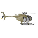 RC ERA C189S MD500 2.4G 4CH 6-Axis Gyro Optical Flow Localization Altitude Hold Dual Brushless Motor 1:28 Scale Flybarless RC Helicopter RTF