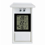 Digital Display Thermometer Max Min Waterproof for Indoor Outdoor Garden-20°C to 50°C High Accuracy Battery Operated IP45 Black White