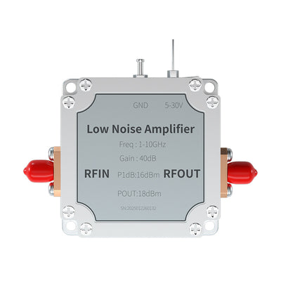 ZL110G V1.0 Broadband Low Noise Amplifier 1-10GHz 40dB High Gain RF Amplifier LNA with SMA Connector