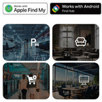 Location Tracking and Anti-loss Device Dual Sysytem Item Finder Ultra-Light GPS Tracker IP67 Waterproof Compatible with ios Android App Control for Keys Luggage Pets Finders