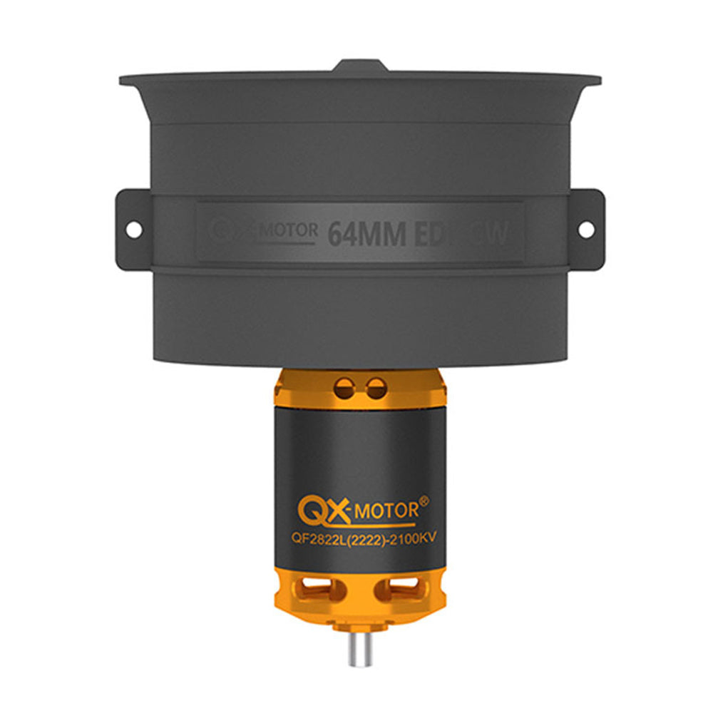 QX-Motor 64mm 12-Blade Ducted Fan EDF Unit CW/CCW With QF2822 2100KV 2300KV 3300KV 4300KV Brushless Motor For RC Airplane Jet
