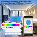 MOES Tuya WiFi Smart LED Strip Light RGB5050 16 Million Colors Music Sync Dimmable Timer Function Voice Control with Alexa Google Assistant
