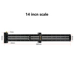 Metric Inch T Shape Marking Gauge Double Line Aluminum Ruler 6 14 inch High Precision Scribing Tool