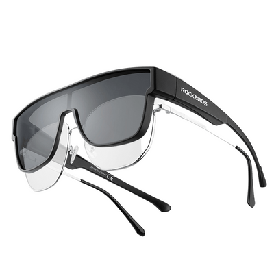 LinkMejor Polarized Cycling Glasses Set Myopia Anti-glare HD Lightweight UV Protection Sports Sunglasses Bicycle Goggles for Outdoor Travel Fishing Driving Riding