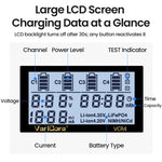VariCore VCR4 4-Slot Smart Battery Charger for 18650 21700 AA AAA Ni-MH Li-ion LCD Display Capacity Test Adjustable Current