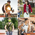 LinkMejor 4.7-7inch Adjustable Bike Phone Holder Shockproof Motorcycle Phone Handlebar Riding Navigation Frame 360 Rotation Bicycle Mount Accessories