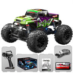LinkMejor C8830 RTR 1/18 2.4G 4WD RC Car Off-Road Climbing Truck Full Proportional Control LED Light All Terrain Large Foot Dual Motors High Speed Vehicles Models Toys