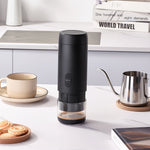 Comfook 2-in-1 Portable Espresso Machine Compatible Ground Coffee & NS Capsules Rechargeable Electric Coffee Maker for Camping Office Home Use