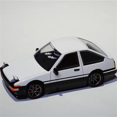 BM Racing & FR Legends BMRX-FLD RTR 1/28 2.4G RWD Mini Drift RC Car Gyro LED Light Rear Wheel Drive Authorized Full Proportional Remote Control Vehicles Models License Compatible with KYOSHO AE86 Frame FR Toys