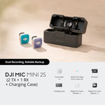 LinkMejor Mic Mini 2S Wireless Lavalier Microphone 32Bit Float Internal Recording 400M Range AI Noise Cancellation Bluetooth Connectivity 40H Battery for Vlogging Podcasting Filmmaking Content Creation