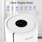 [US Direct] ECOWELL EAP250W HEPA Air Purifier for Home Bedroom, Remove 99.97% Dust Pollen Odors Pet Dander, Large Room Air Purifiers for Office Desk Kitchen Living Room