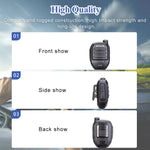 LinkMejor HK008 Adjustable Volume Shoulder Speaker Microphone with Removable Battery Clear Sound Amplifier for Two Way Radios 360 Rotating Belt Clip Walkie Talkie Accessory