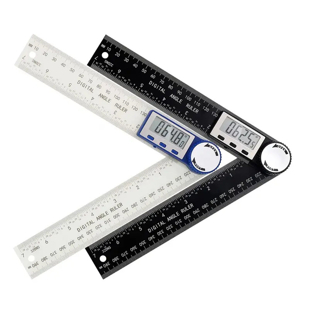 2-in-1 Digital Angle Finder Protractor with 7 Inch/200mm Ruler Spill-Proof Design for Woodworking Carpenter Construction DIY Tool LED Display High Accuracy Measurement