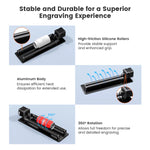 AlgoLaser Simple Rotary Roller Plug and Play for 5-100mm Diameter Objects Laser Engraving Parts Accessory