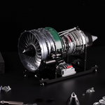 Teching DM119 DIY Twin-spool Turbofan Engine Model Assembly Kit 1/10 Electric Aircraft Jet Engine 15in Physics Experiment Science Education Toys