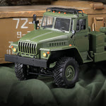 LinkMejor B36-3 Ural 1/16 2.4G 6WD RTR Rc Car Military Truck With Trailer Rock Crawler Vehicle Models Toy Proportional Control