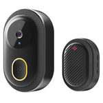 Tuya Smart Video Doorbell Wireless WiFi Two-Way Video Talk Voice Change Intercom Infrared Night Vision IP65 Waterproof 800mAh Battery Smart Life APP Wireless Visual Doorbell