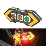 LinkMejor Wireless Remote Control Left Right Turn Signals Bicycle Taillight Intelligent Brake Sensing Safety Warning Cycling Light Type-C Charging Bike Rear Lights for MTB Night Riding