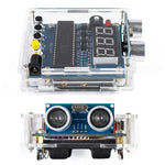 HC-SR04 Ultrasonic Sensor Module Distance Measuring Instrument High Precision Real Time Display Buzzer Alarm Function 4 Meter Range DIY Electronic Soldering Kit
