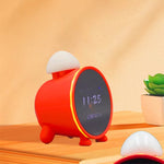 LinkMejor AICK1 Smart AI Alarm Clock 2.8 Inch Screen AI Voice Assistant Multi-Language Support Pomodoro Timer Colorful Ambient Light Fun MushroomHead Design
