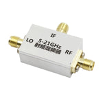 QM-MIX0521S RF Up/Down Converter Mixer Module 5-21GHz RF/LO DC-5000MHz IF 8-12dB Loss 29dB Isolation +15dBm LO SMA-K CNC Shielded Housing C/X/Ku Band