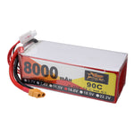 LinkMejor 14.8V 8000mAh 90C 4S LiPo Battery XT60 Plug for RC Drone