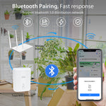 LinkMejor WiFi Smart Drip Irrigation Kit for 10 Potted Plants Automatic Plant Waterer App Control Timer Function Water Shortage Power Alert Remote Control