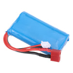 2Pcs ZOP Power 7.4V 1500mAh 25C 2S Battery T Plug for 16889 Brushless RC Car Vehicles