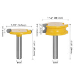 2PCS Canoe Flute and Bead Router Bit Set Precise Cutting Tool Ideal For Decorative Edges Long-Lasting Performance 1/2" 1/4" 6mm 8m 12mm