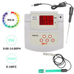PHS-3C PH Meter 2 in 1 PH Temp Tester Automatic Calibration 0-14 PH 0-100℃ Range LED Display Laboratory Aquarium Pool