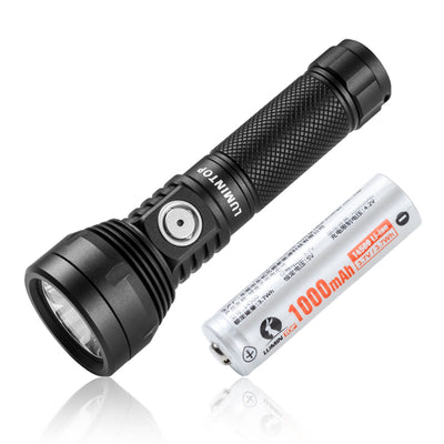 Lumintop GT NANO PLUS 1200LM 450m Throw EDC Flashlight 14500/14100 Battery LED Mini Torch Supported USB-C Rechargeable IPX8 Waterproof Compact Tactical Light