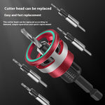5pcs Countersink Drill Bit Set with Depth Stop High-quality 6542 Steel and Aluminum Alloy Multi-size for Woodworking Precision Drilling and Ease of Use