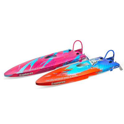 LinkMejor 1158 Explorer 2.4G 50km/h 3S Brushless RC Boat Fast High Speed Self-Righting Water Cooling System Vehicles Models Toys