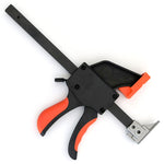 Quick Track Clamp for Bosch Woodworking Rail 160mm x 60mm Heavy Duty TPR Rubber Pads Ergonomic Handle