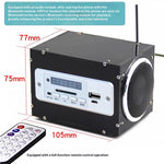 DIY Audio Bluetooth 5.0 Speaker Kit FM Radio USB/SD/AUX Dual Speakers DC 3.7-5V Remote Control Amplifier Speaker Building Kit