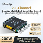 YS-TB21 Bluetooth Digital Amplifier Board 2.1 Channel 200W High-Power Dual Audio 50W Dual-channel Stereo+100W Subwoofer Frequency AUX HIFI Sound