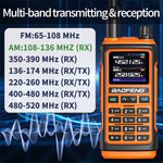 2Pcs Black Baofeng UV-17 Pro GPS Handheld Walkie Talkie Six Bands Wireless Copy Frequency Flashlight Type-C Charger Ham Transceiver FM Radio